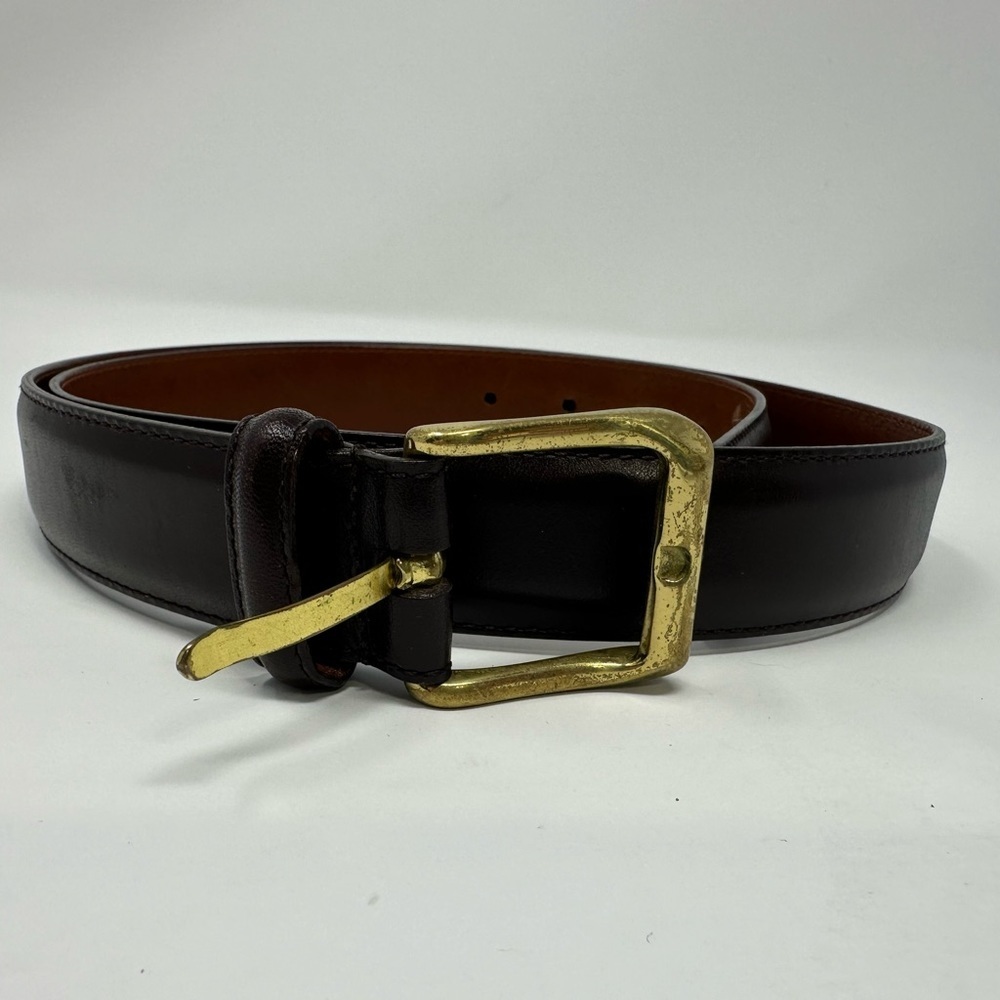 Coach Mahogany Brown Leather Belt 5950 Costa Rica 36”‎